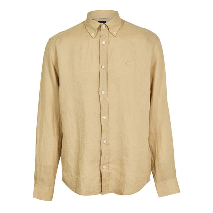 Boss Men's Brown Long Sleeve Shirt in Size 41, Sports Direct