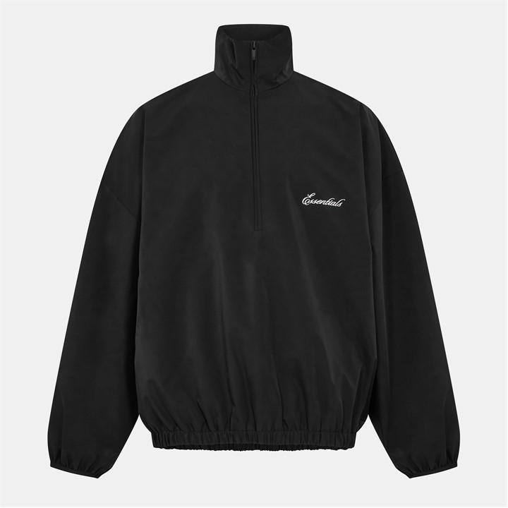 Fear Of God Essentials Men's Black Quarter Zip Fleece in Size XS, Sports Direct