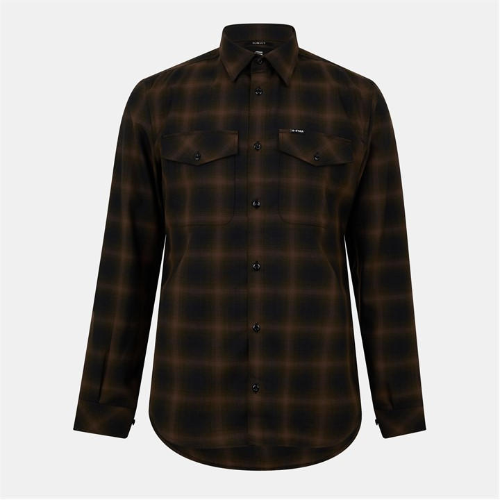 G Star Marine Slim Shirt Grey Small - Image 2