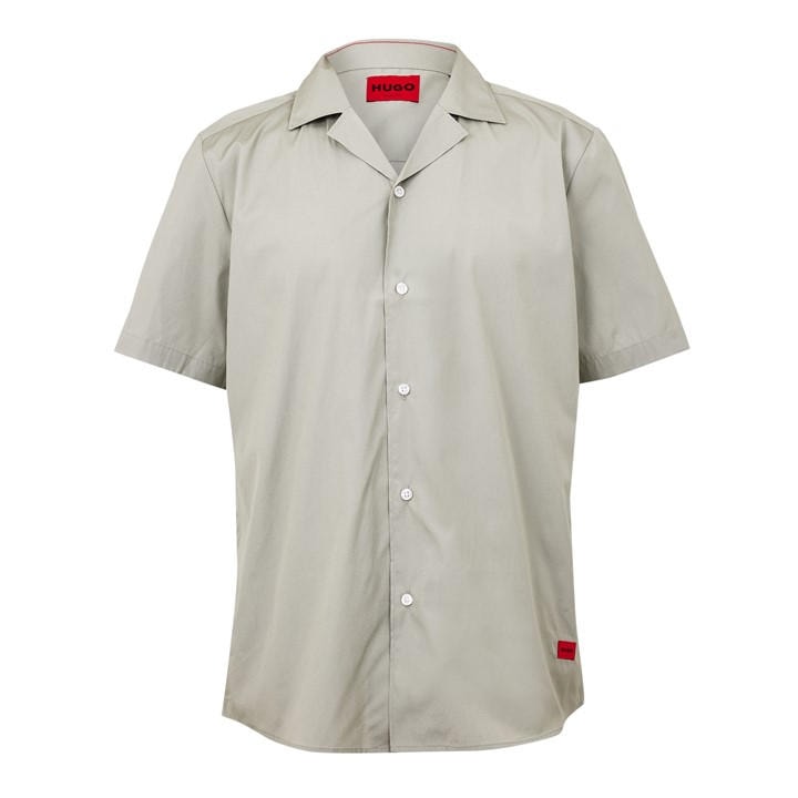 Hugo Men's Green Short Sleeve Shirt in Size L, Sports Direct