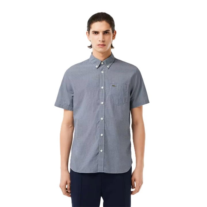 Lacoste Men's White Short Sleeve Plain Shirt in Size XS, Sports Direct
