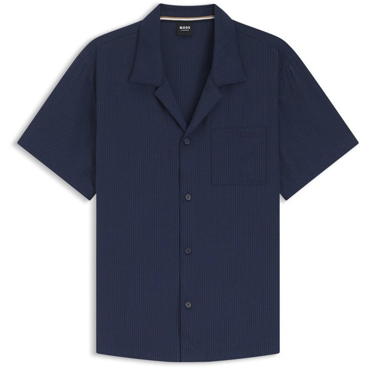 Boss Men's Blue Bodywear Short Sleeve Plain Shirt in Size 2XL, Sports Direct
