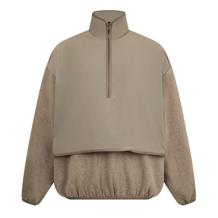 Fear Of God Essentials Men's Grey 1/4 Zip Fleece in Size XL, Sports Direct