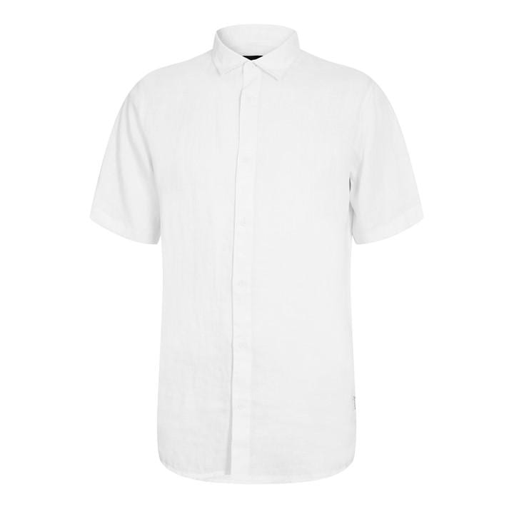 Armani Exchange Men's White Short Sleeve Oxford Shirt in Size XL, Sports Direct