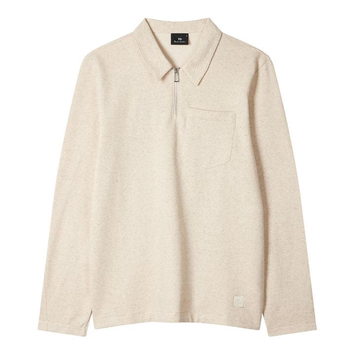 Ps Paul Smith Men's White 1/4 Zip Fleece in Size M, Sports Direct