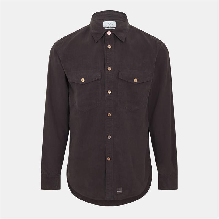 Ps Paul Smith Men's Black Long Sleeve Tailored Fit Shirt in Size M, Sports Direct