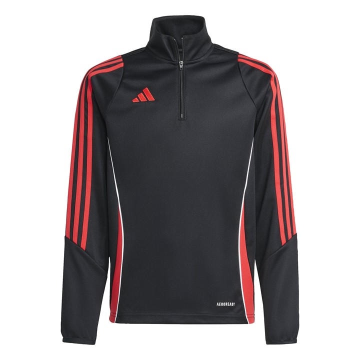 Adidas  Kids Black Tiro 24 Training Top  in Size 7 - 8 Years, Sports Direct
