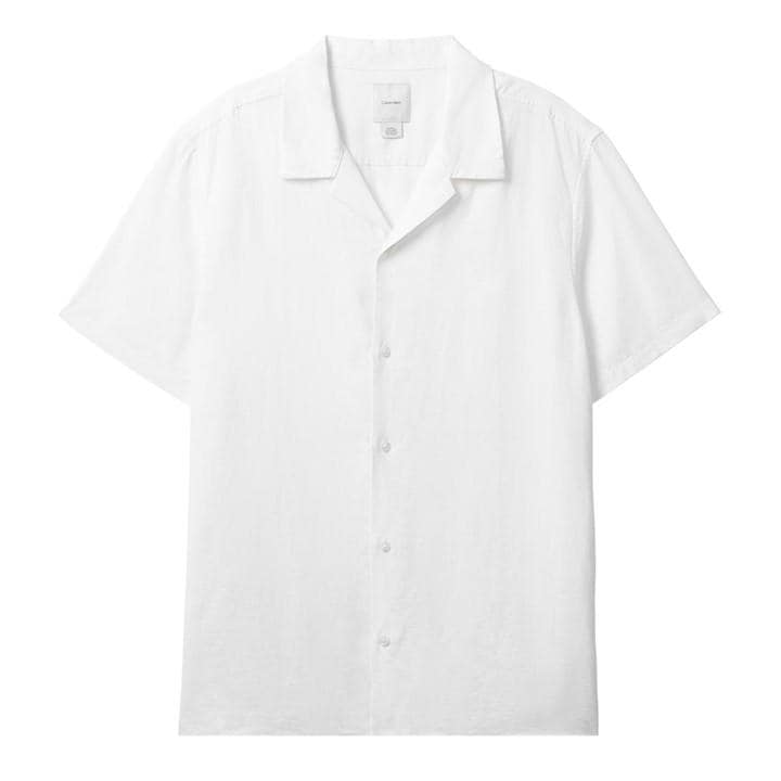Calvin Klein Men's White Short Sleeve Plain Shirt in Size 2XL, Sports Direct
