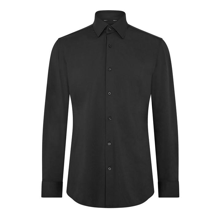 Boss Men's Black P Hank Kent Long Sleeve Oxford Shirt in Size 2XL, Sports Direct