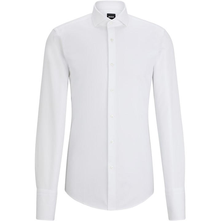 Boss Men's White Long Sleeve Oxford Shirt in Size XL, Sports Direct