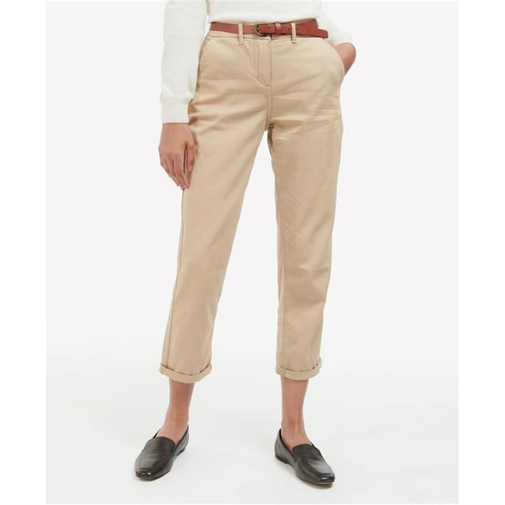Barbour Women's Beige Chino Trouser in Size 18, Sports Direct