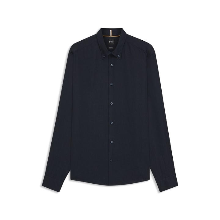 Boss Men's Blue Liam Long Sleeve Oxford Shirt in Size XL, Sports Direct
