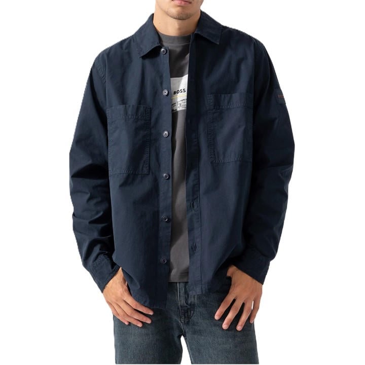 Boss Men's Blue Locky M Long Sleeve Oxford Shirt in Size XL, Sports Direct