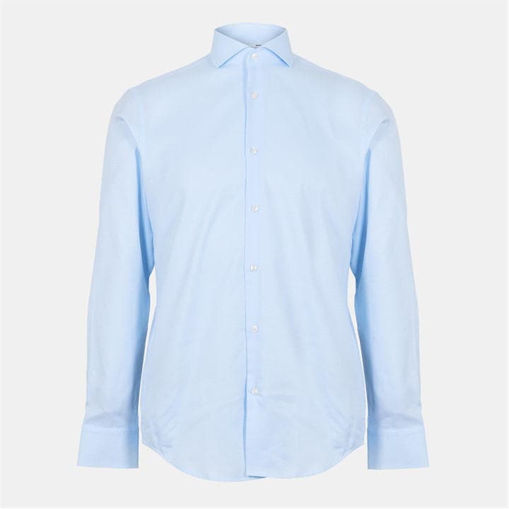 Boss Men's Blue H Joe Spread Long Sleeve Oxford Shirt in Size 2XL, Sports Direct