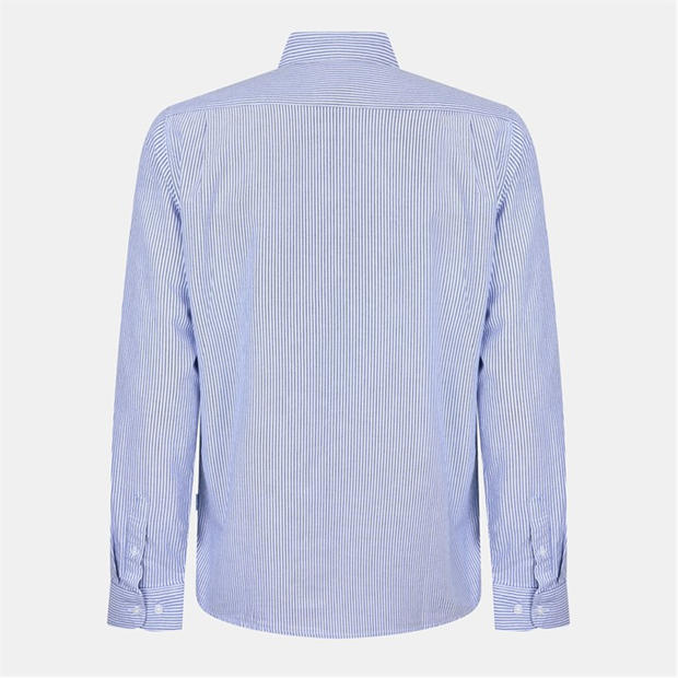 Navy/White - Peter Werth - Men's Long Sleeve Shirt