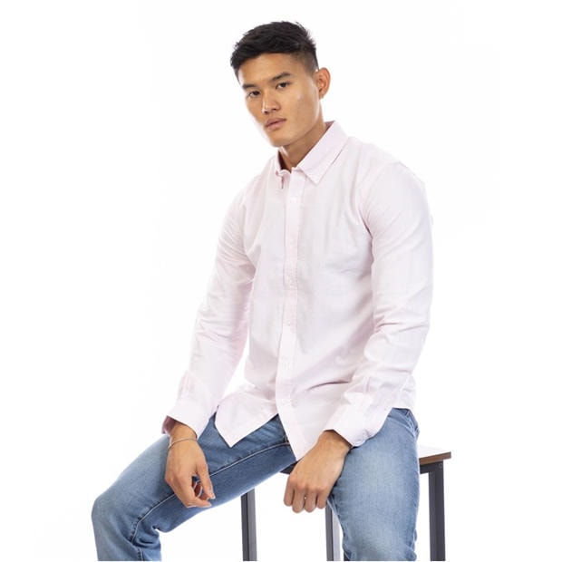 Pink/White - Peter Werth - Men's Long Sleeve Shirt