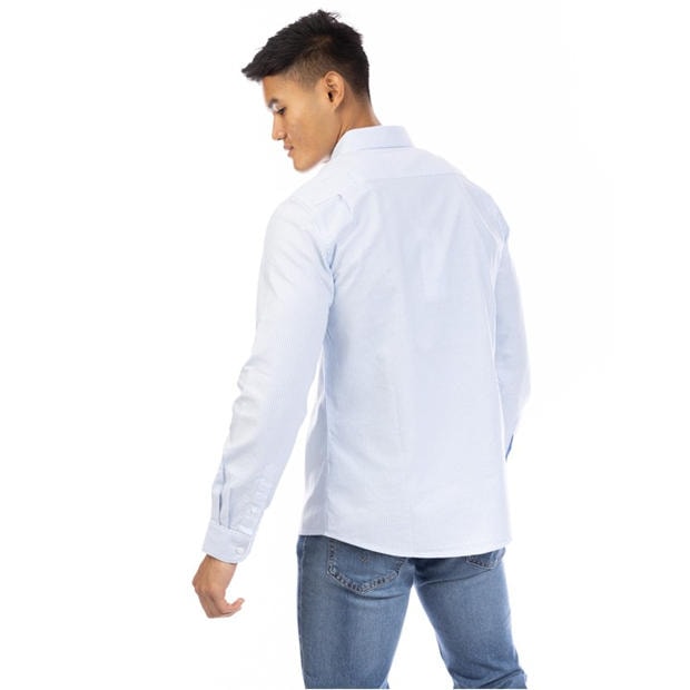 Blue/White - Peter Werth - Men's Long Sleeve Shirt