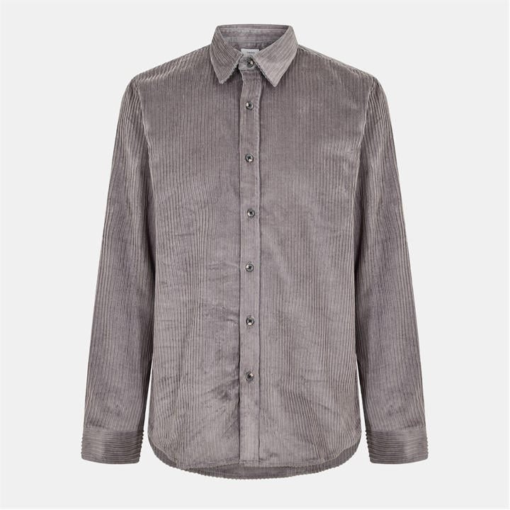 Peter Werth Men' Grey Elmore Long Sleeve Plain Shirt in Size S, Sports Direct
