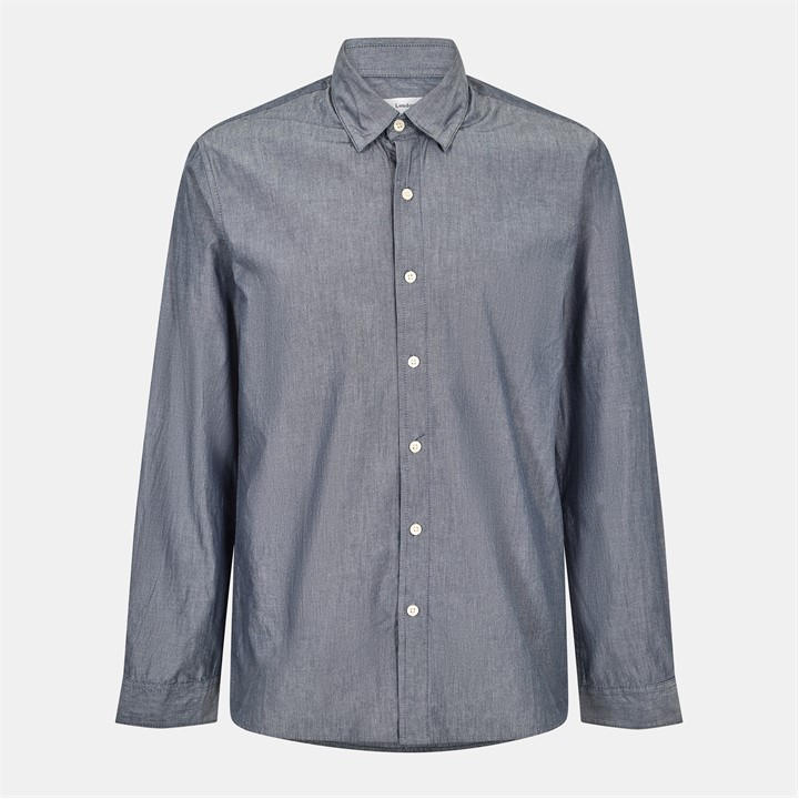 Peter Werth Men's Blue Long Sleeve Plain Shirt in Size XL, Sports Direct