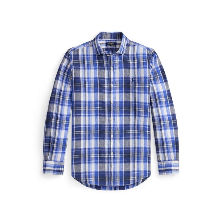 Polo Ralph Lauren Men's Blue Long Sleeve Patterned Shirt in Size XL, Sports Direct
