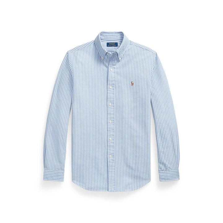 Polo Ralph Lauren Men's Blue Long Sleeve Patterned Shirt in Size XL, Sports Direct