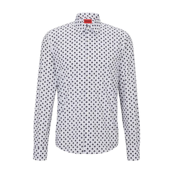 Hugo Men's White Ermo Long Sleeve Oxford Shirt in Size XL, Sports Direct