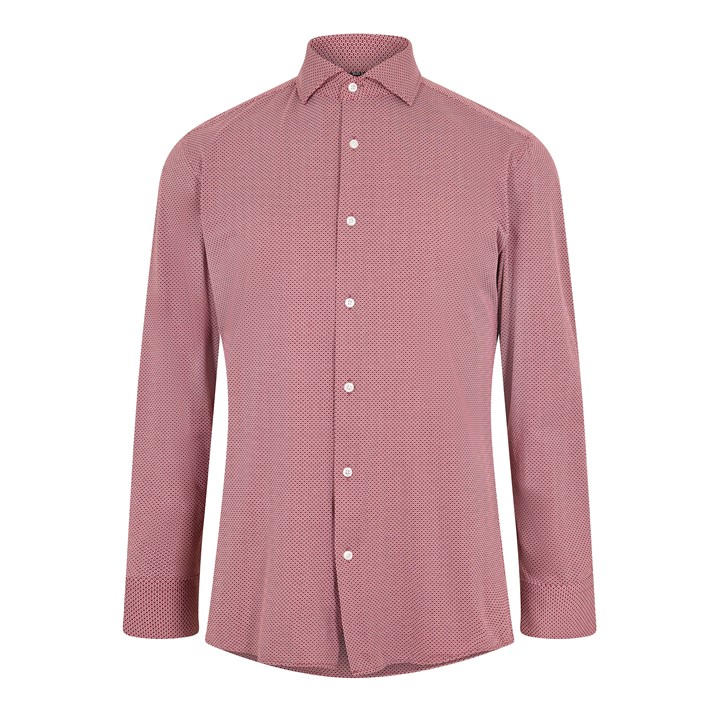Boss Men' Brown Long Sleeve Oxford Shirt in Size S, Sports Direct