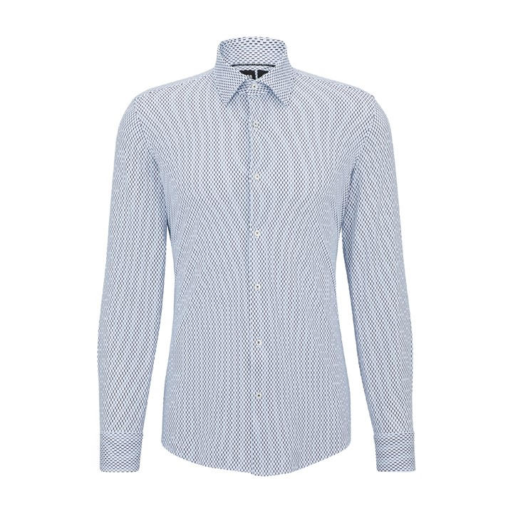 Boss Men's Blue P Hank Kent Long Sleeve Oxford Shirt in Size 38, Sports Direct