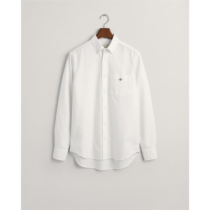 Gant Men's White Regular Fit Oxford Shirt in Size 2XL, Sports Direct