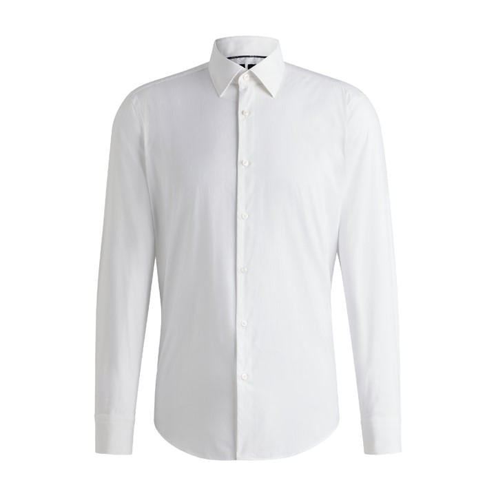 Boss Men's White P Joe Kent Long Sleeve Oxford Shirt in Size 38, Sports Direct
