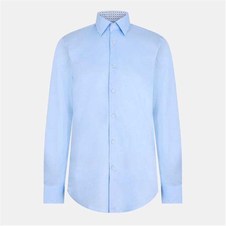 Boss Men's Blue H Hank Kent Long Sleeve Oxford Shirt in Size 38, Sports Direct