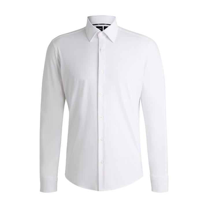 Boss Men's White P Joe Kent Long Sleeve Oxford Shirt in Size 44, Sports Direct