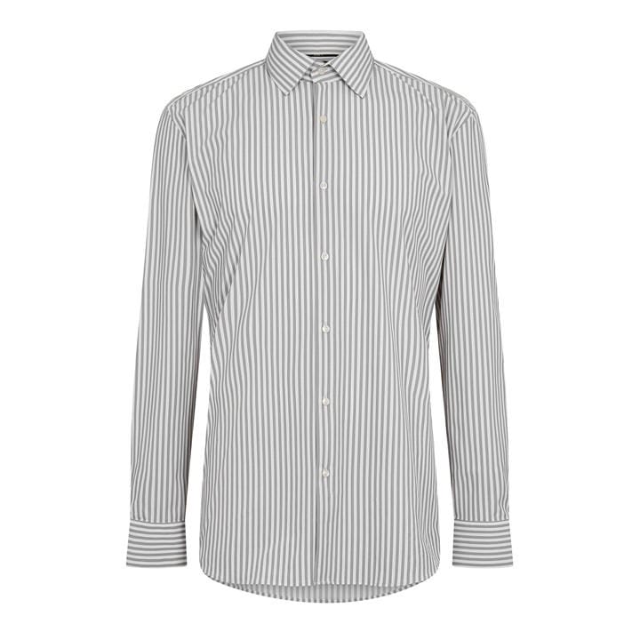 Boss Men's Grey P Hank Kent Long Sleeve Oxford Shirt in Size 38, Sports Direct