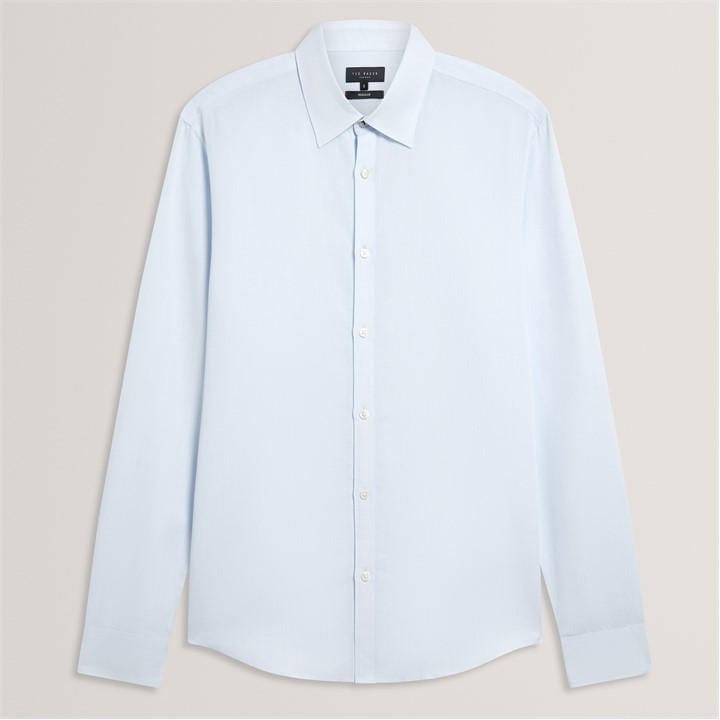 Ted Baker Men's Blue Ls Regular Fit Linen Shirt in Size 2XL, Sports Direct