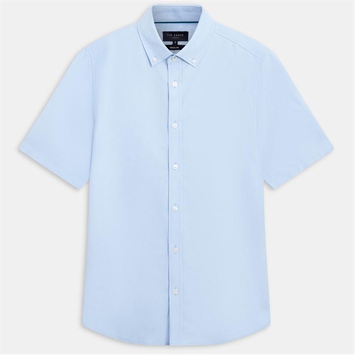Ted Baker Men's Blue Ss Reg Fit Oxford Shirt in Size XL, Sports Direct