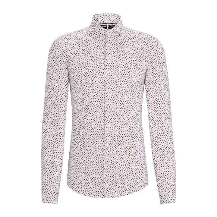 Boss Men's White P Hank Spread Long Sleeve Oxford Shirt in Size 37, Sports Direct