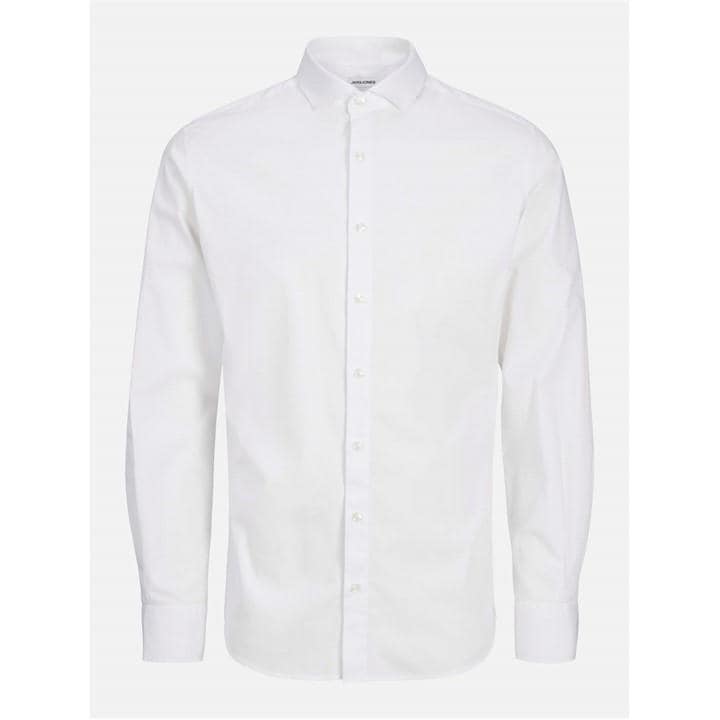 Jack And Jones Boys White Axel Stretch Shirt  Jack in Size 9 - 10 Years, Sports Direct