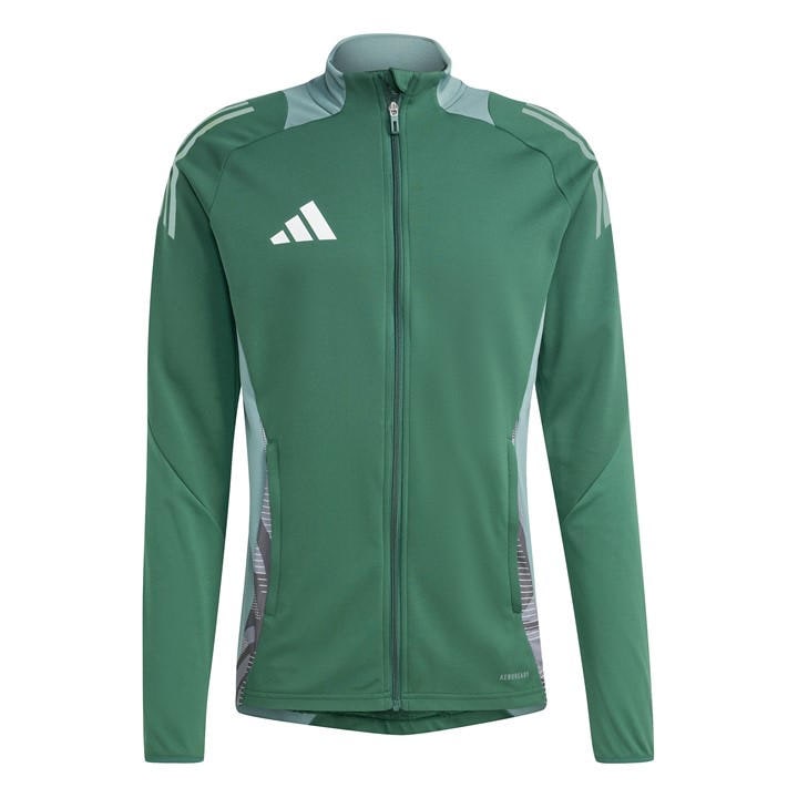 Adidas Men's Green Tiro24 C Trainer Tracksuit Top in Size L, Sports Direct