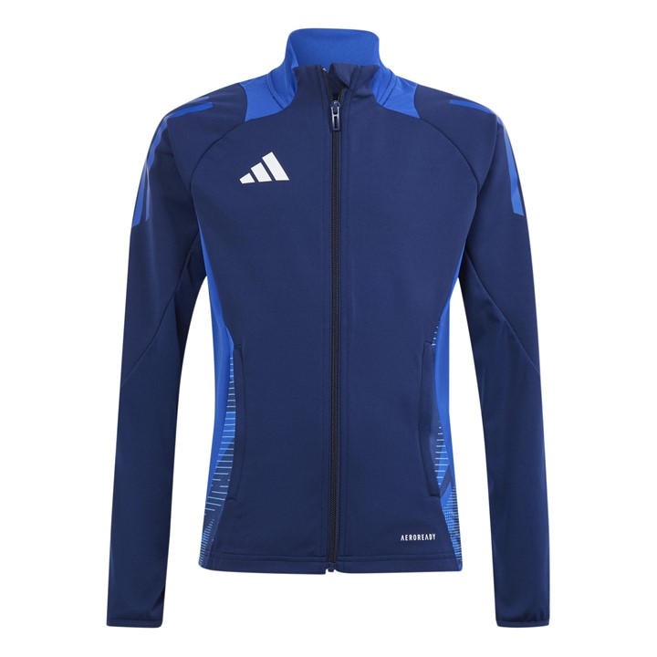 Adidas  Kids Blue ' Tiro24 Tracksuit Top in Size 11 - 12 Years, Sports Direct