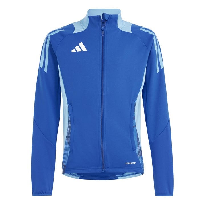 Adidas  Kids Blue ' Tiro24 Tracksuit Top in Size 11 - 12 Years, Sports Direct