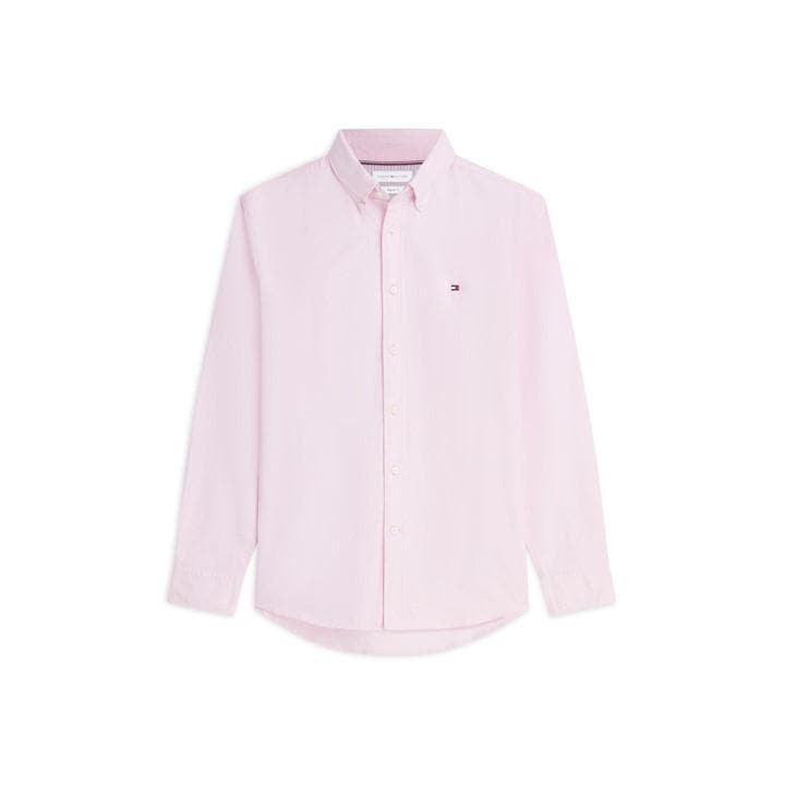 Tommy Hilfiger Men's Pink Long Sleeve Shirt in Size M, Sports Direct