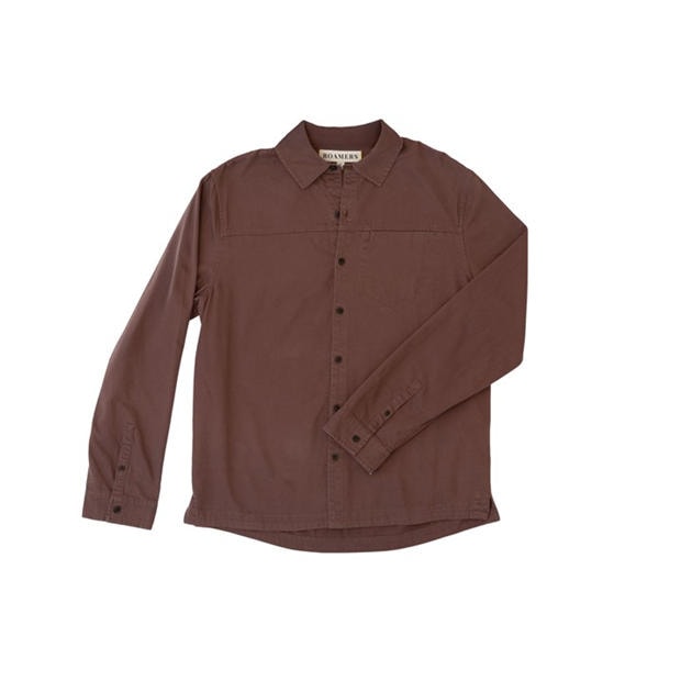 Faded Mauve - Roamers and Seekers - Men's Plaskett Long Sleeve Plain Shirt