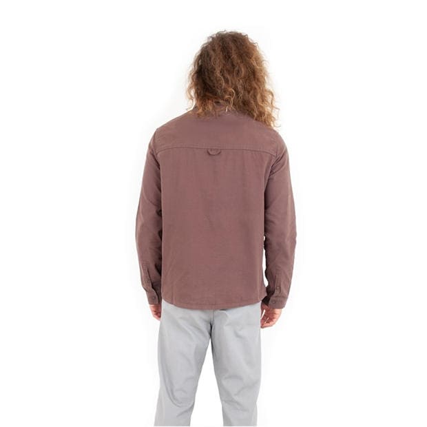 Faded Mauve - Roamers and Seekers - Men's Plaskett Long Sleeve Plain Shirt