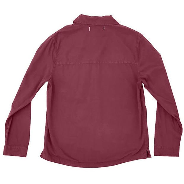 Merlot - Roamers and Seekers - Men's Plaskett Long Sleeve Plain Shirt