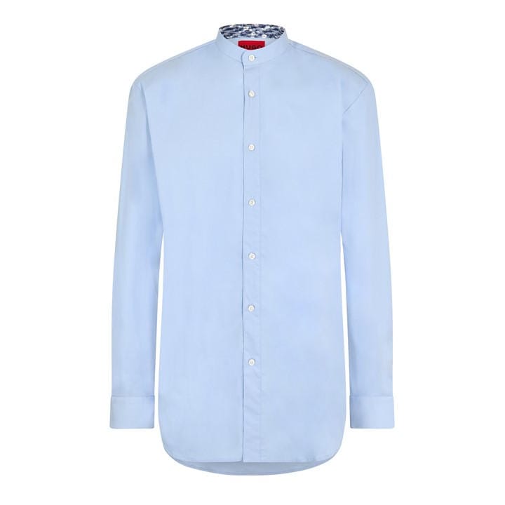 Hugo Men's Blue Kaleb 101 Long Sleeve Oxford Shirt in Size 37, Sports Direct