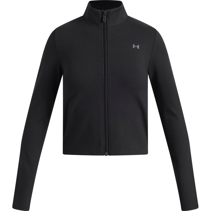 Under Armour Girls Black Kids' Motion Full Zip Fleece Top in Size 11 - 12 Years, Sports Direct