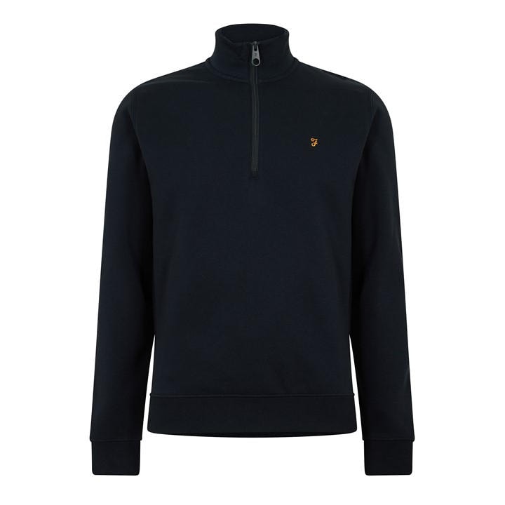 Farah Men's Blue Wilsdon Quarter Zip Fleece in Size XL, Sports Direct