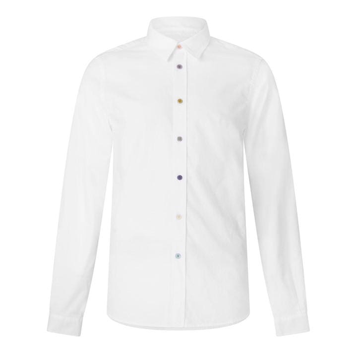 Ps Paul Smith Men's White Ps  Button Ls S Sn64 in Size M, Sports Direct