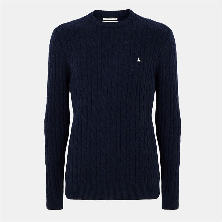 Celtic  Men's  Jack Marlow Merino Wool Blend Cable Knitted Jumper, Football by Jack Wills in Size M, Sports Direct