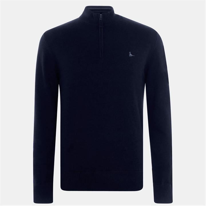 Jack Wills Men's Blue Jack Funnel Neck Half Zip Jumper in Size 2XL, Sports Direct